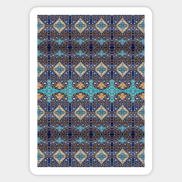 Indian Fabric Pattern Sticker by IAKUKI